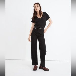 Madewell Perfect Vintage Black Wide Leg Jeans